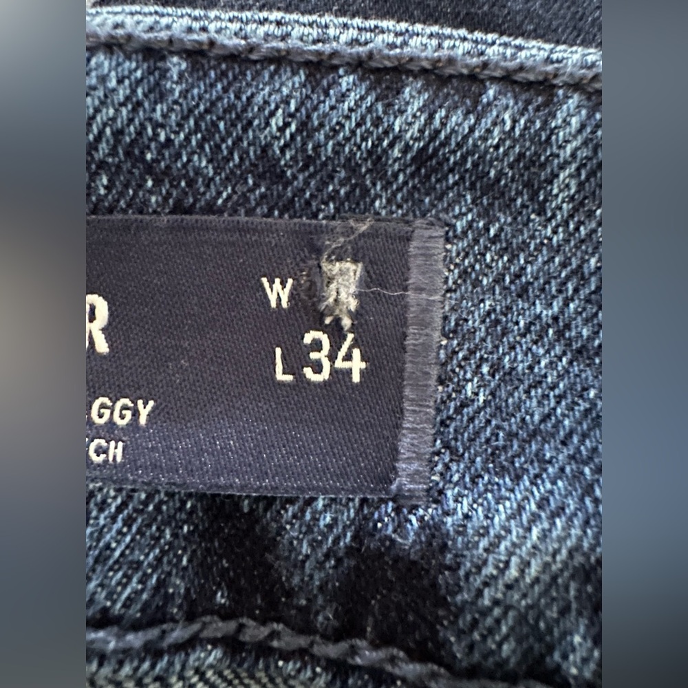 Hollister Vintage Stretch Low Rise Vintage Baggy Jeans Plus Size 44 Waist Blue - Picture 7 of 11